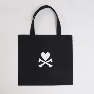 TOKIDOKI กระเป๋าผ้า DOUBLE SKULL TOTE BAG