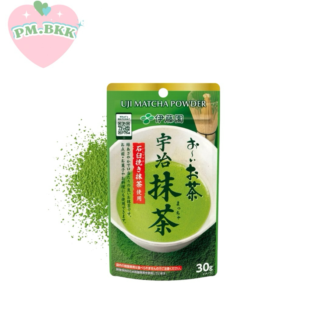 ส่งด่วนที่ไทย‼️🌸Itoen Oi Ocha Uji Matcha 30g. ผงชาเขียว PURE MATCHA 100% อิโตเอ็น อุจิมัทฉะ