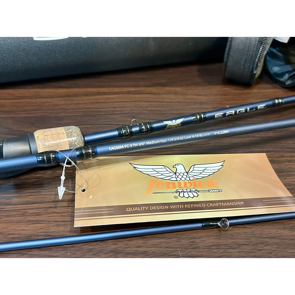 คันFenwick Eagle Traveller -คันเบท3ท่อน -C663 เวท7-21g 6-14lb -ขนาด6.6 - 3ท่อน -ฟรีกระบอกใส่คัน -แบล
