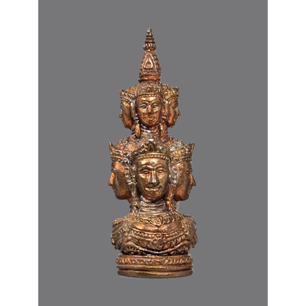ยอดเศียรหลักเมือง จตุคามรามเทพ รุ่นปรกเกล้า ปีพ.ศ.2549 พิมพ์ใหญ่ เนื้อบรอนซ์ จัดสร้างโดยมูลนิธิสิรินธรฯ มีโค้ดกำกับ