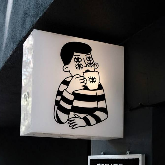 ป้ายกล่องไฟ Lightbox ติดผนัง | ป้ายไฟมินิมอล ป้ายไฟคาเฟ่ กล่องไฟติดผนัง สั่งทำตามแบบ