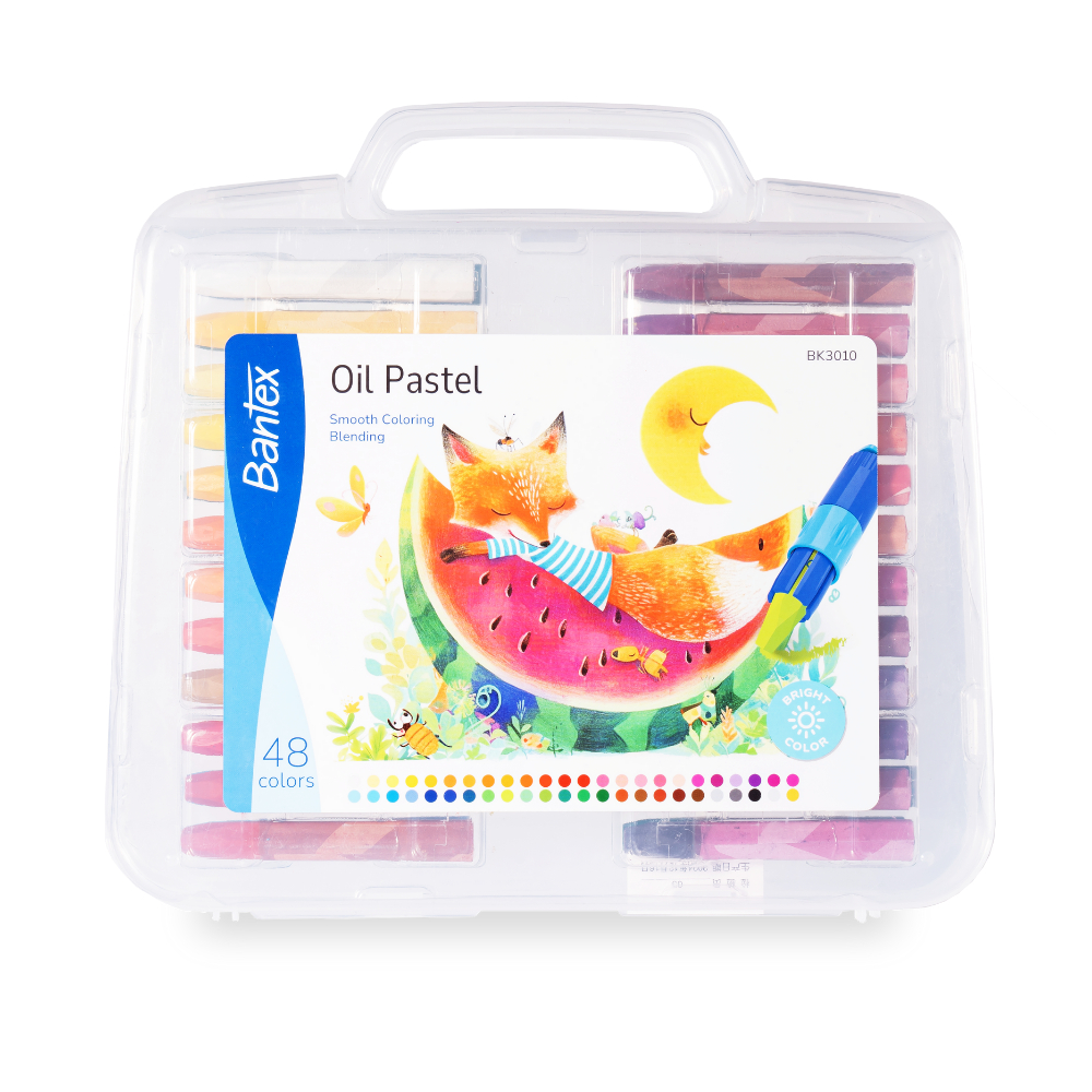 Bantex สีชอล์คน้ำมัน 12สี 24สี 36สี 48สี สีสวย ของแท้ Oil Pastel