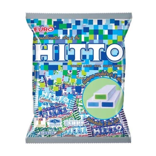 ลูกอม ฮิตโต (100เม็ด) เคี้ยวหนึบ เย็น2ชั้น ท๊อฟฟี่ HITTO ขนมโบราณ