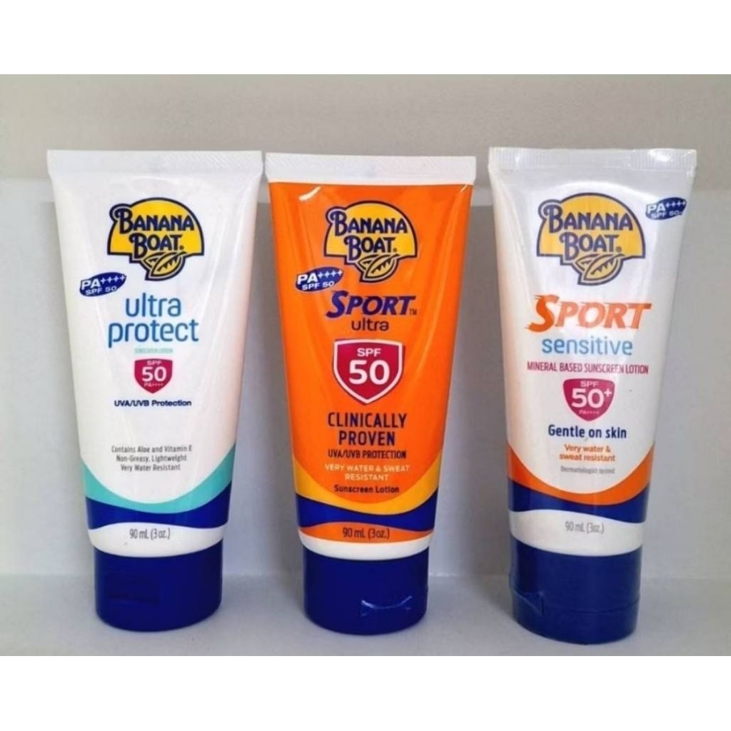 Banana Boat Sensitive Sunscreen Lotion SPF50+PA++++ โลชั่นกันแดดสำหรับผิวกาย