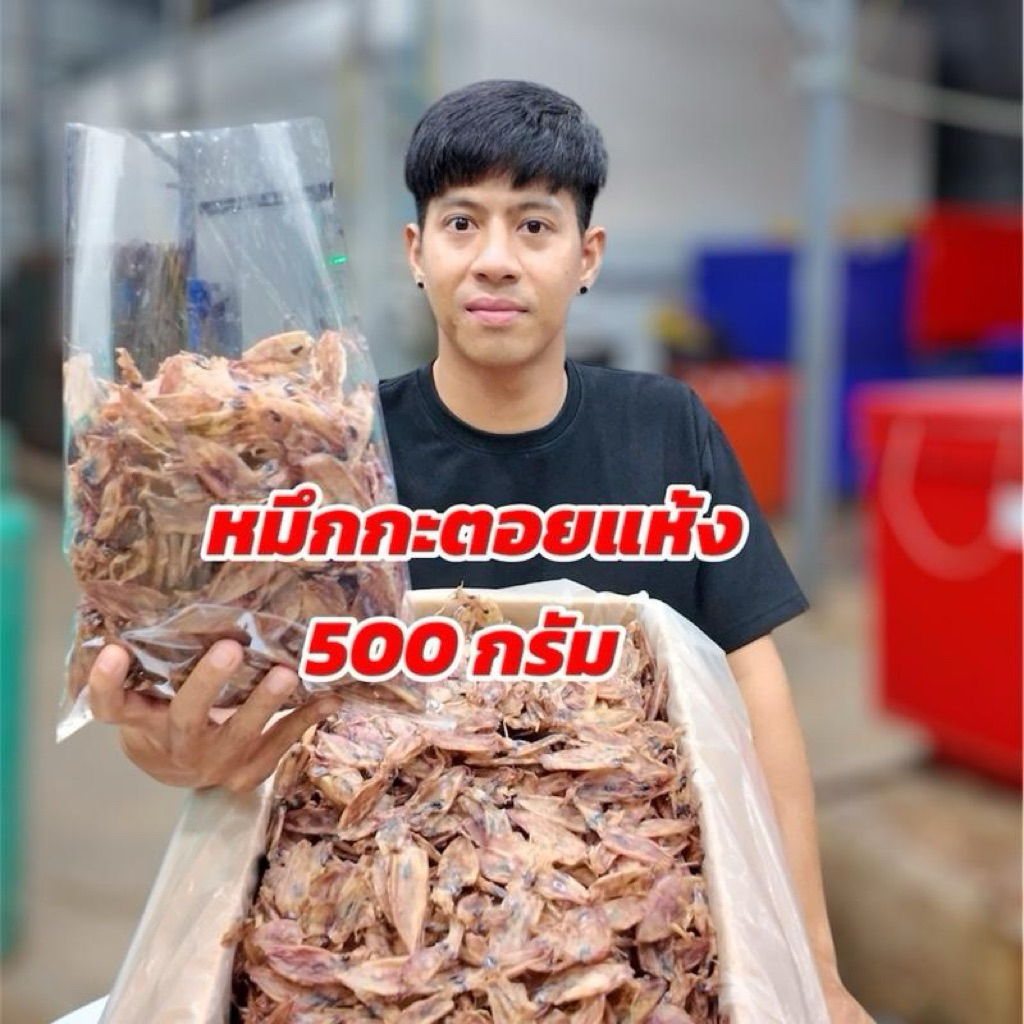 หมึกกะตอย ปลาหมึกแห้ง ไม่เค็ม อาหารทะเลแห้ง ปลอดสารพิษ