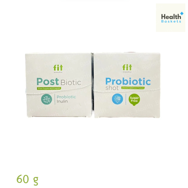 Fit innovation สูตร Post Biotic และ Probiotic shot 60 g