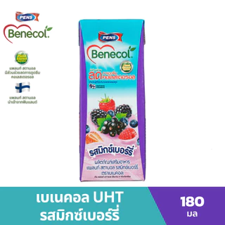 BBF12/2026 Benecol เบเนคอล ผลิตภัณฑ์เสริมอาหารแพลนท์สตานอล รสมิกซ์เบอร์รี่ 36 กล่อง
