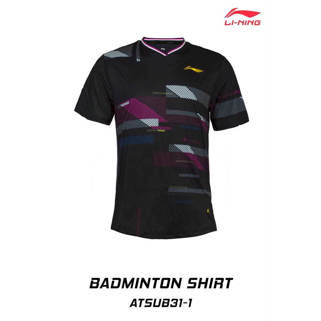👕ใหม่ล่าสุด👕 Li-Ning เสื้อยืดกีฬาแบดมินตัน รุ่น ATSUB27-31    📌 ใส่ซ้อมก็เท่ ใส่เล่นก็คล่องตัว!
