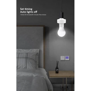 Tuya WiFi สมาร์ทซ็อกเก็ต E27 อะแดปเตอร์หลอดไฟ LED ผู้ถือ E27การควบคุมด้วยเสียง（สมาร์ทซ็อกเก็ตหลอดไฟ）