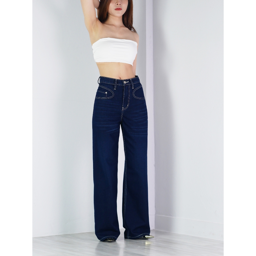 VALAW - Ruby Jeans กางเกงยีนส์ทรงกระบอกกลาง รูปที่ 6