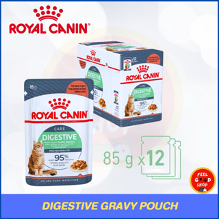 (( ยกกล่อง แมว)) Royal canin Digestive Gravy Cat Pouch exp 0…