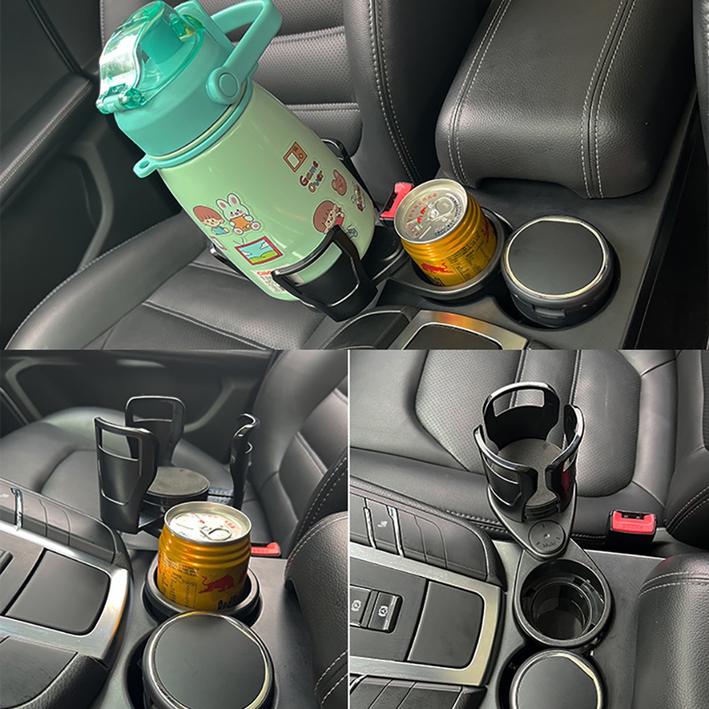 ที่วางแก้วในรถยนต์ 2in1 ที่วางแก้วอเนกประสงค ปรับขนาดได้ 360กล่องใส่ของในรถ ติดแน่นไม่หลุด ติดตั้งและใช้งานง่าย - รูปที่ 7