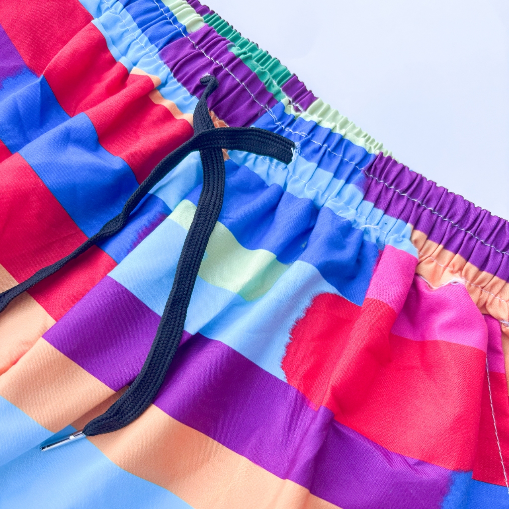 กางเกงเจเจ กางเกงขาสั้นชายหาด ไซส์ 24-36นิ้ว กางเกงขาสั้นลายพิมพ์ เหมาะกับเด็กชายและเด็กหญิง - รูปที่ 6