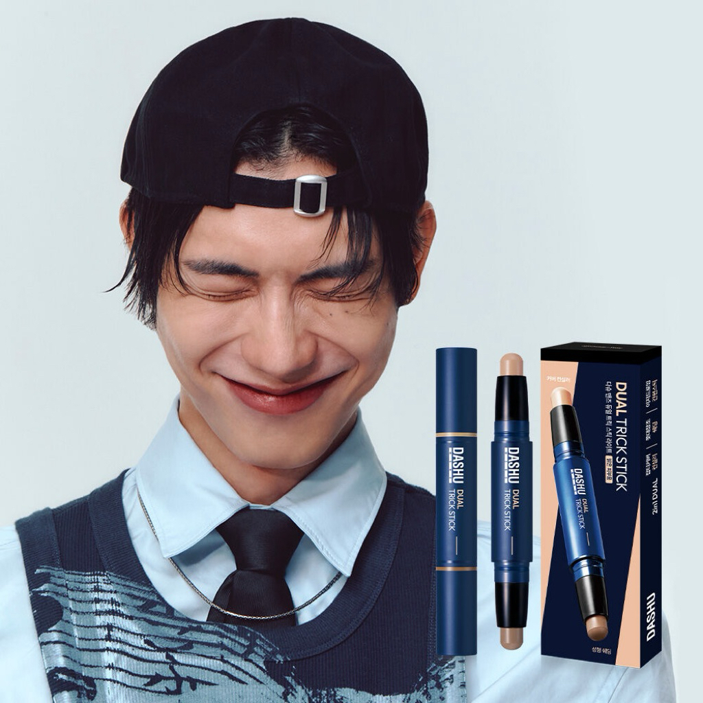 [พร้อมส่ง] DASHU Dual Trick Stick 2-in-1 Concealer Shading 3.4g คอนซีลเลอร์ เฉดดิ้ง