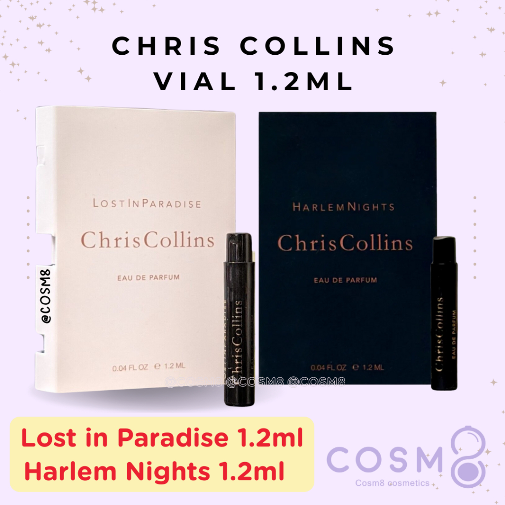 ✅พร้อมส่ง✅แท้ น้ำหอมไวออล Chris Collins 1.2ml Lost in Paradise, Harlem Nights, Long Kiss Goodnight