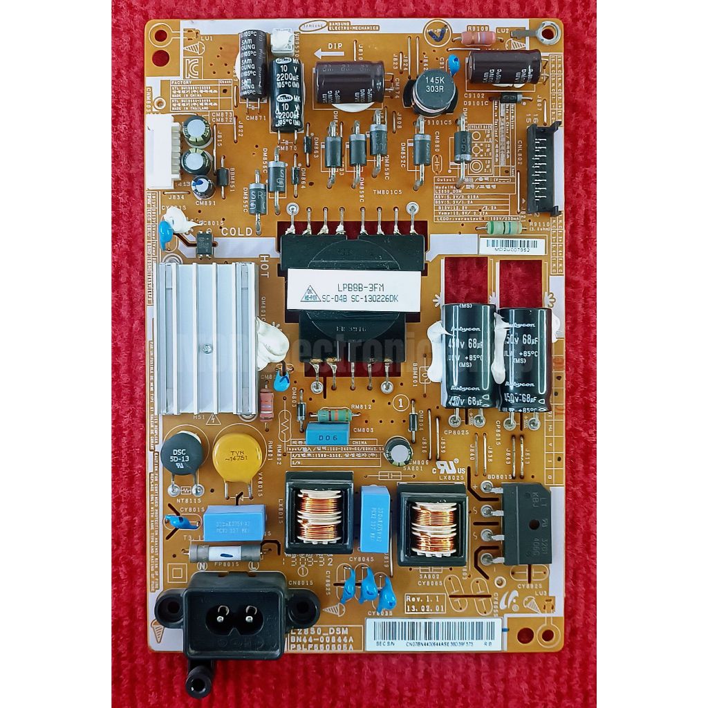 เพาเวอร์ซัพพลายทีวี  SAMSUNG สำหรับรุ่น  UA28F4000AR  พาสบอร์ด BN44-00644A