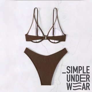 482 Simple Underwear bikini ชุดว่ายน้ำ มีโครงดันทรง