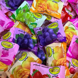 [5 แพ็ค] เยลลี่กั้มมี่ Gummy OKASHI หอม อร่อย นุ่มหนึบหนับ หอมกลิ่นผลไม้แบบคลาสสิค แพ็คละ 1 kg.