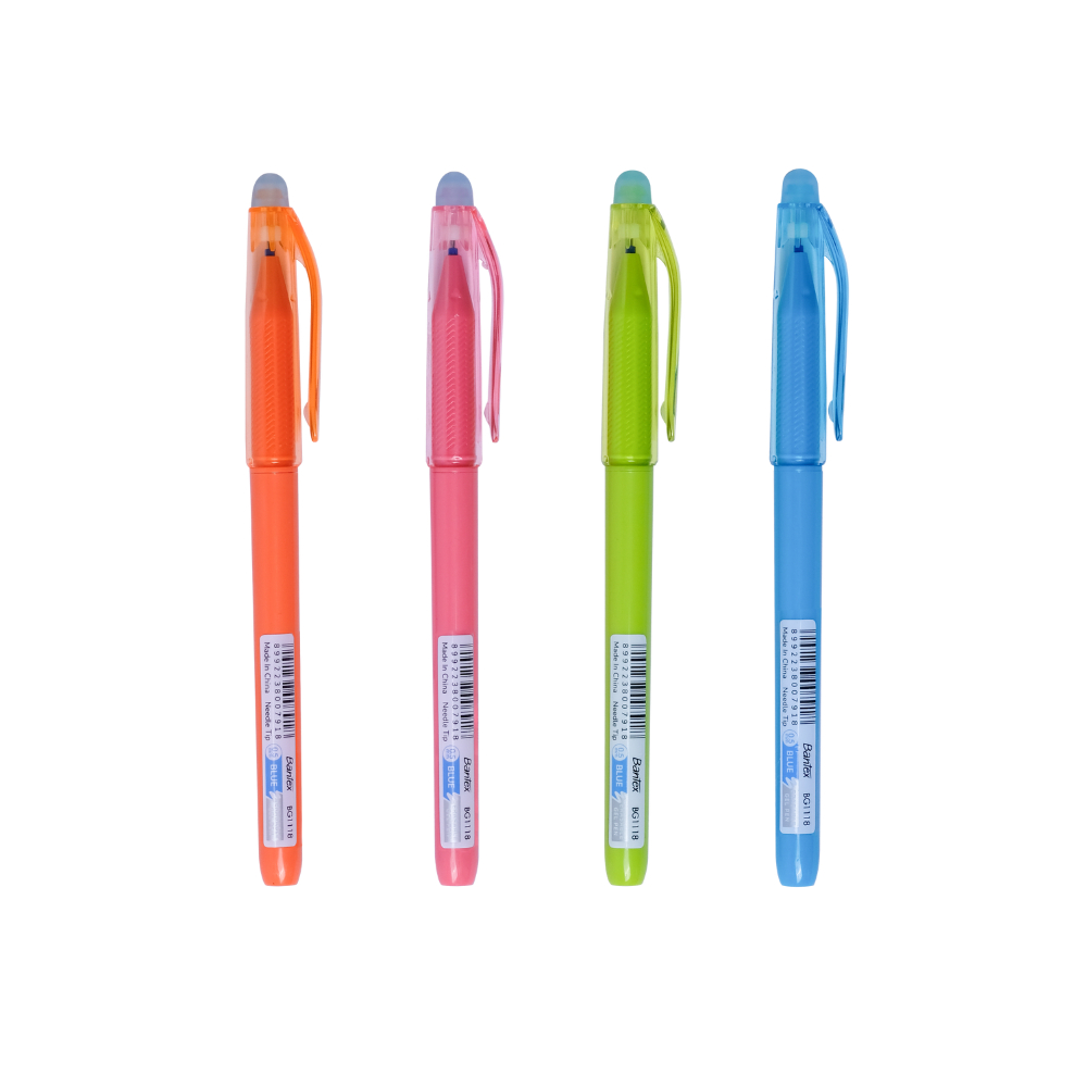 Bantex ปากกาเจล ปากกาเจลลบได้ ปากกาลบคำผิด คละสี หมึกดำ น้ำเงิน เครื่องเขียน Gel Pen