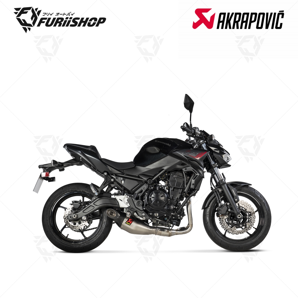 ท่อสูตร/ท่อแต่ง/ท่อไอเสีย Akrapovic Titanium-Carbon : for Kawasaki Z650 2017-2019/ Ninja650 2017-201