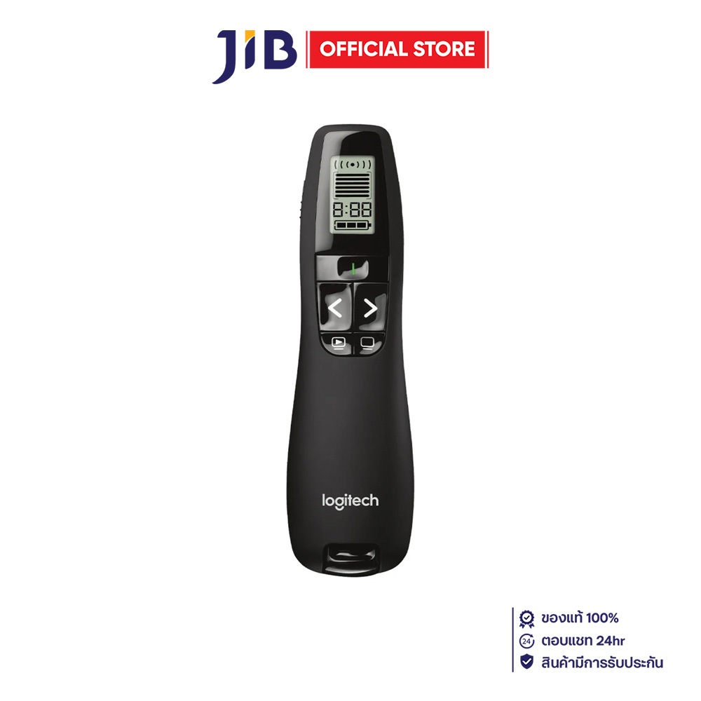 PRESENTER REMOTE (รีโมทควบคุมคำสั่งไร้สาย) LOGITECH PRESEN R800 WIRELESS CORDLESS LCD