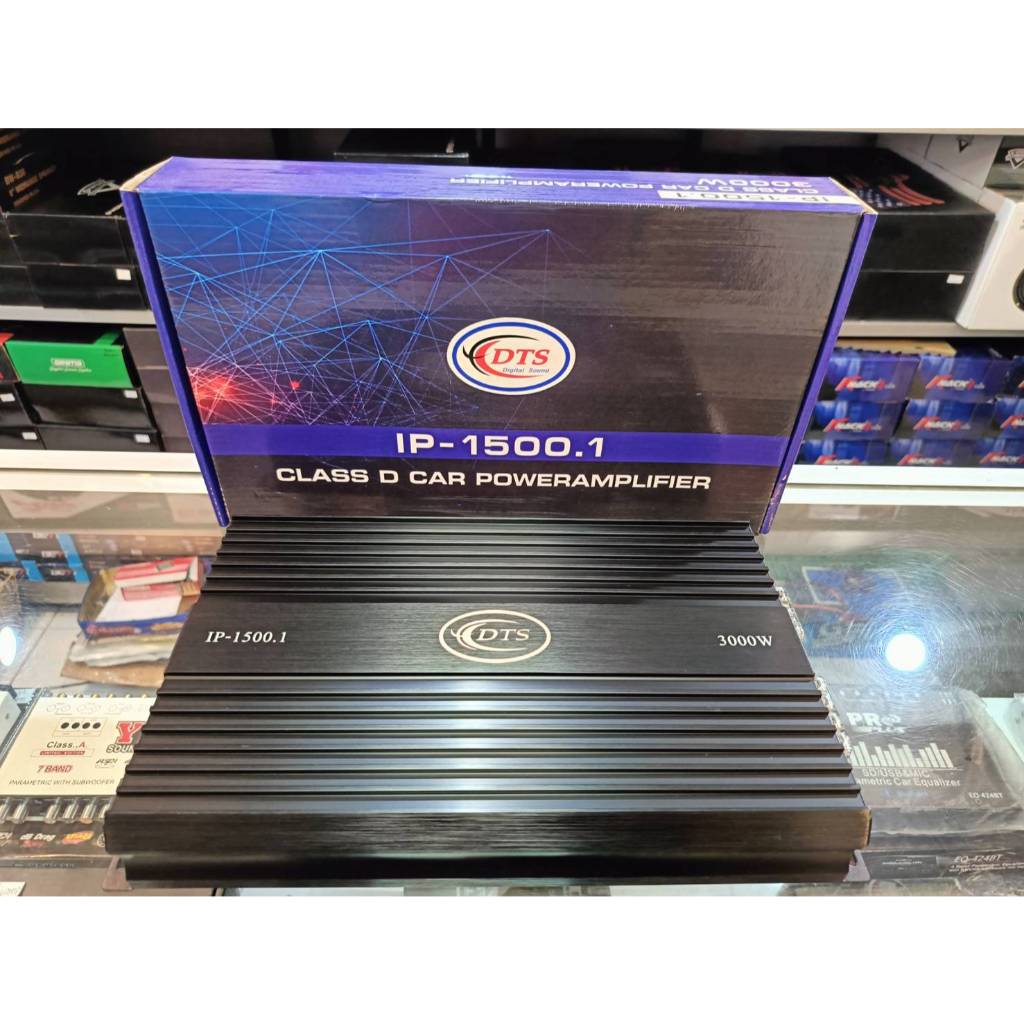 เพาเวอร์ DTS class D รุ่น IP1500.1 เพาเวอร์แอมป์ ขับซับ 6-8-10 นิ้ว แม่เหล็ก 156 กำลังขับ 3000 วัตต์