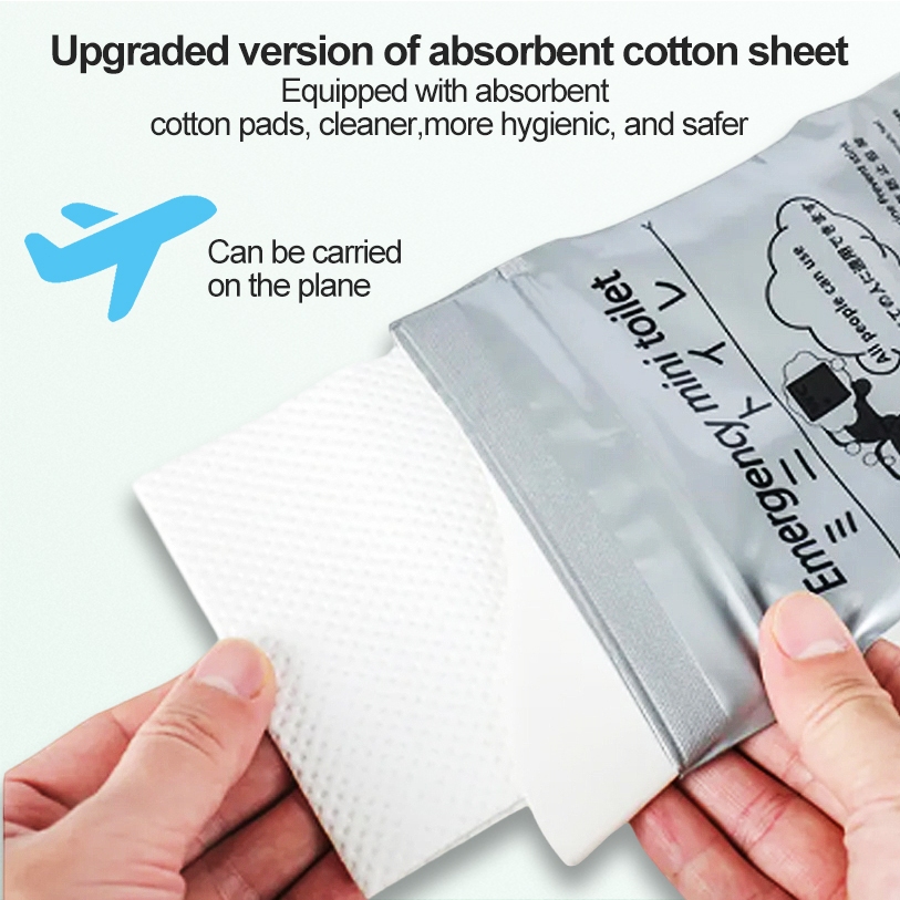 ถุงปัสสาวะ แบบพกพา ความจุ 700cc ถุงฉี่เจล ใช้ได้ทั้งผู้หญิงและผู้ชาย เหมาะสำหรับกลางแจ้งและการจราจรติดขัด - รูปที่ 5