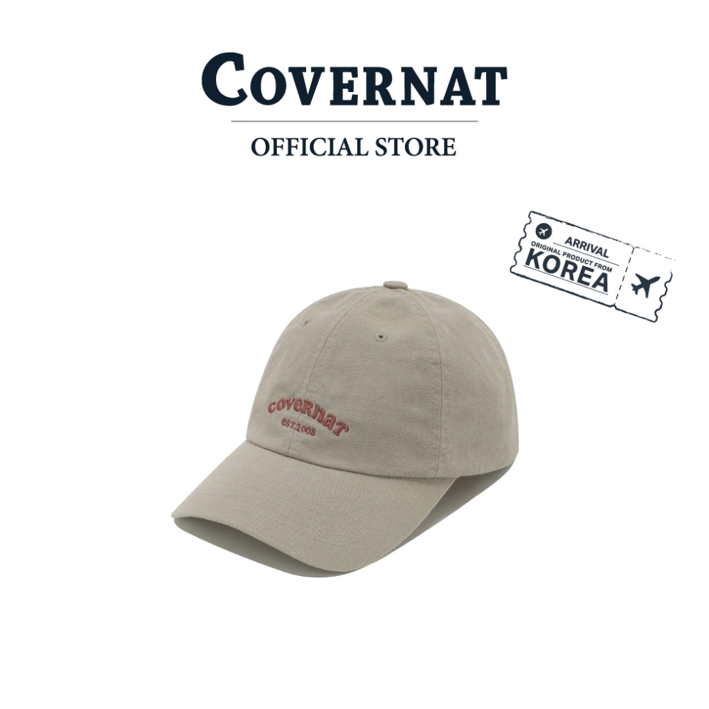 COVERNAT หมวก รุ่น Clover heart Arch Cooper Logo Ball Cap Beige (70041SACCAU_U5BEXX)
