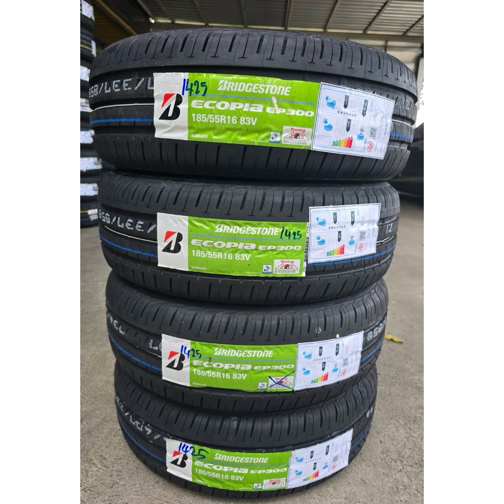 🚓🚗บริดสโตน 185/55/16 ep300 ยางใหม่ปี25