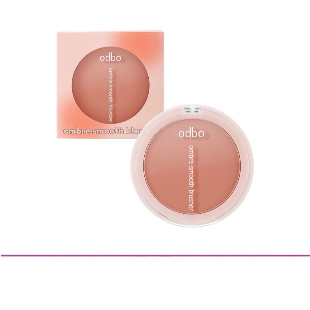 (แท้) Odbo Ombre Smooth Blusher 8g OD1307 โอดีบีโอ ออมเบรย์ สมูธ บลัชเชอร์ บลัชออนสองเฉดสี