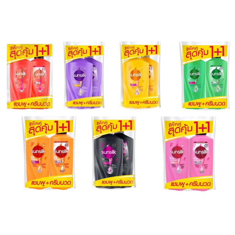 ซันซิล แชมพู475มล.+ ครีมนวด 450 มล แพ็คคู่สุดคุ้ม