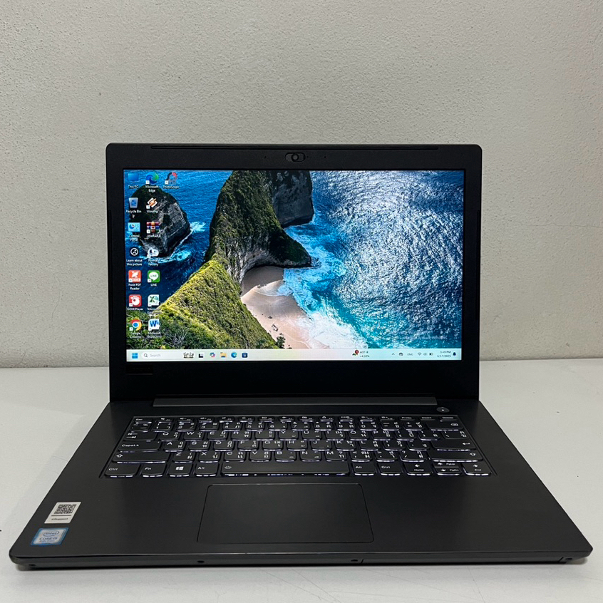 โน๊ตบุ๊ค มือสอง Notebook Lenovo core i5 gen8 รุ่น V330-14IKB SSD128+HD500G Ram8G  จอ14 นิ้ว แถมฟรีเม