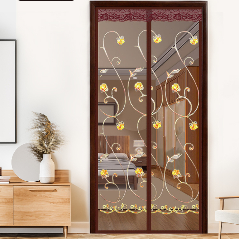 [ลด40%] ม่านแม่เหล็กกันยุงประตู ตีนตุ๊กแก ถอดซักง่าย ขนาด 90x210/100x210 ซม.