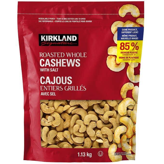 Kirkland Signature Salted Cashew Nuts Bag เคิร์กแลนด์ ซิกเนเจอร์ เมล็ดมะม่วงหิมพานต์ 1.13kg
