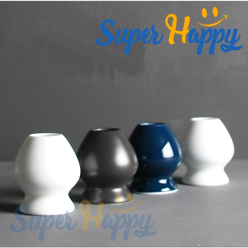 ที่วางแปรงมัทฉะ เซรามิก | ที่คว่ำแปรงชาเขียวญี่ปุ่น | Matcha Whisk Holder แท่นวางแปรงตีชา เซรามิกแท้