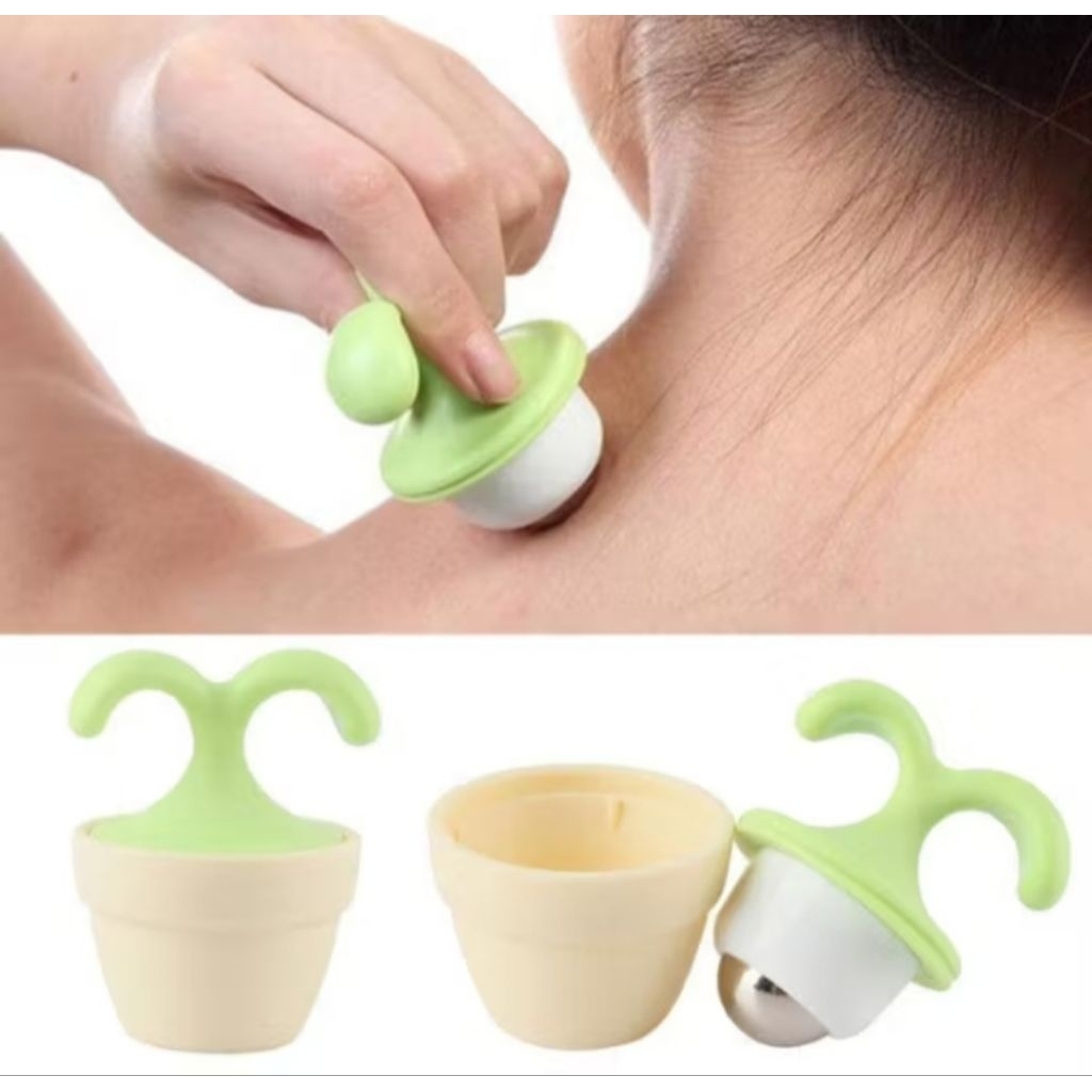 พร้อมส่งจากไทย ลูกกลิ้งสแตนเลส นวดตัว 360° หมุนได้รอบทิศ  ใช้ง่าย พกพาสะดวก  ช่วยผ่อนคลายกล้ามเนื้อ