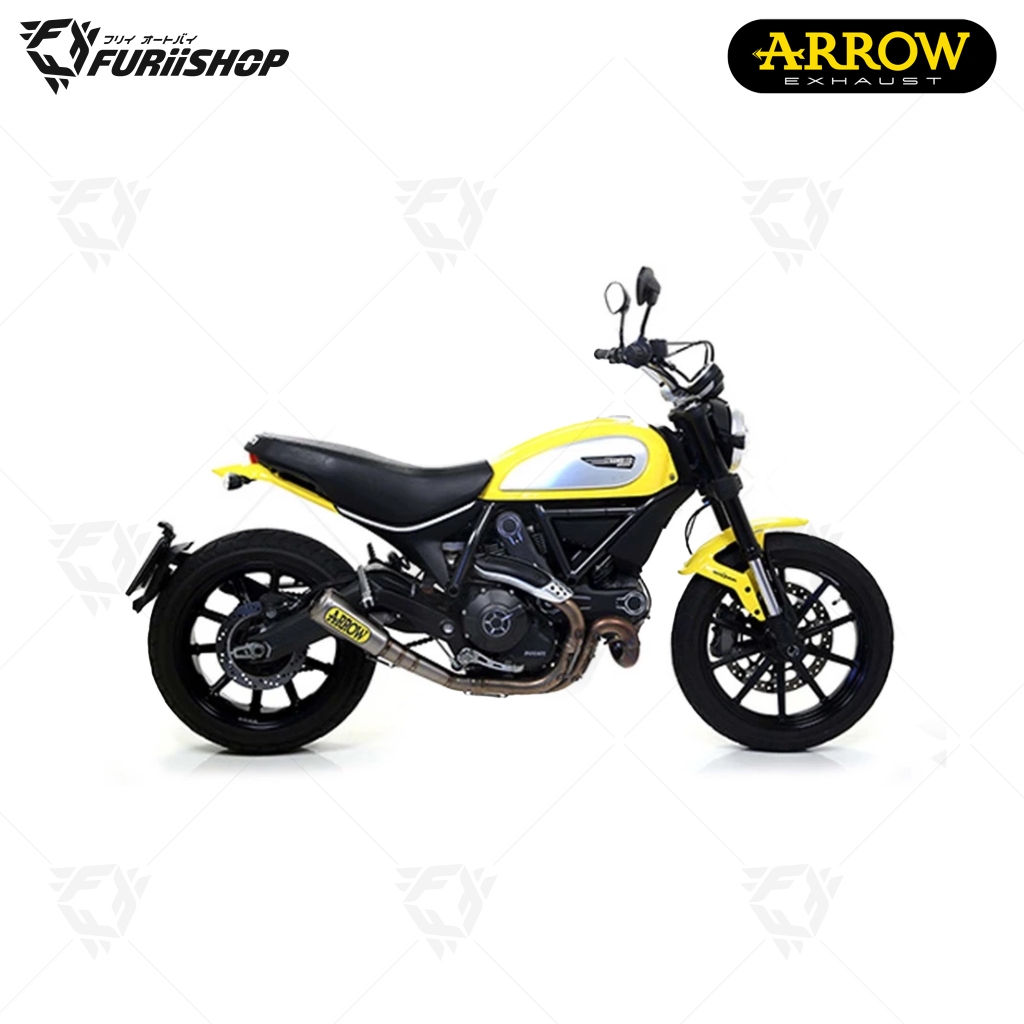 ท่อสูตร/ท่อแต่ง/ท่อไอเสีย Arrow Slip on Moto GP Titanium Link pipe : for Ducati Scrambler 800