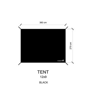กราวชีท ผ้าปูรองเต็นท์ 12x9 Kodiak กราวชีท ตรงรุ่น ผ้าใบหนา
