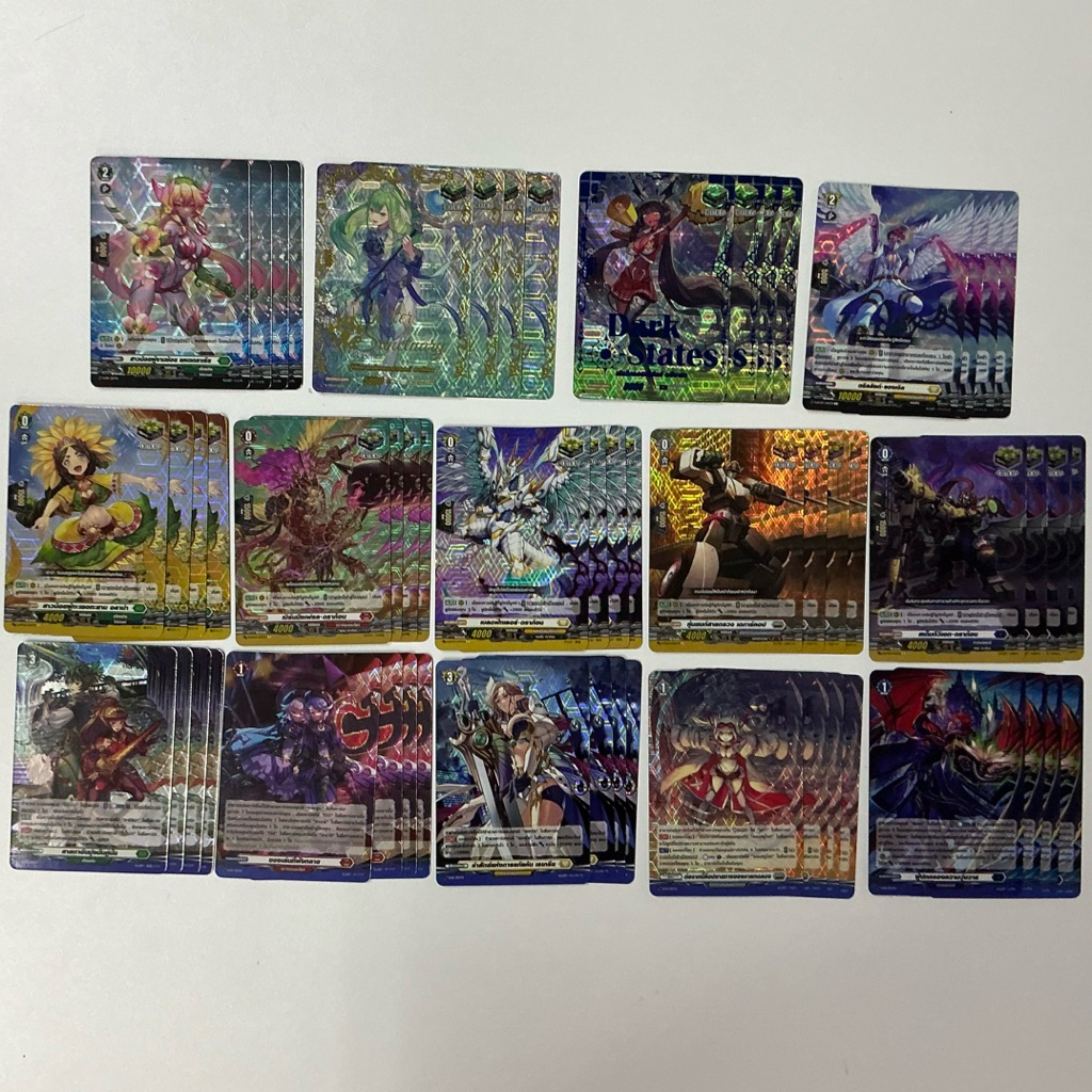 vanguard D TH แวนการ์ดดี ภาษาไทย ชุดD-BT05 ชุดโปรโม เอวา อาร์เช เธเกรีย ทามายุระ คริติคอล เหลือง เทา แดง น้ำเงิน เขียว