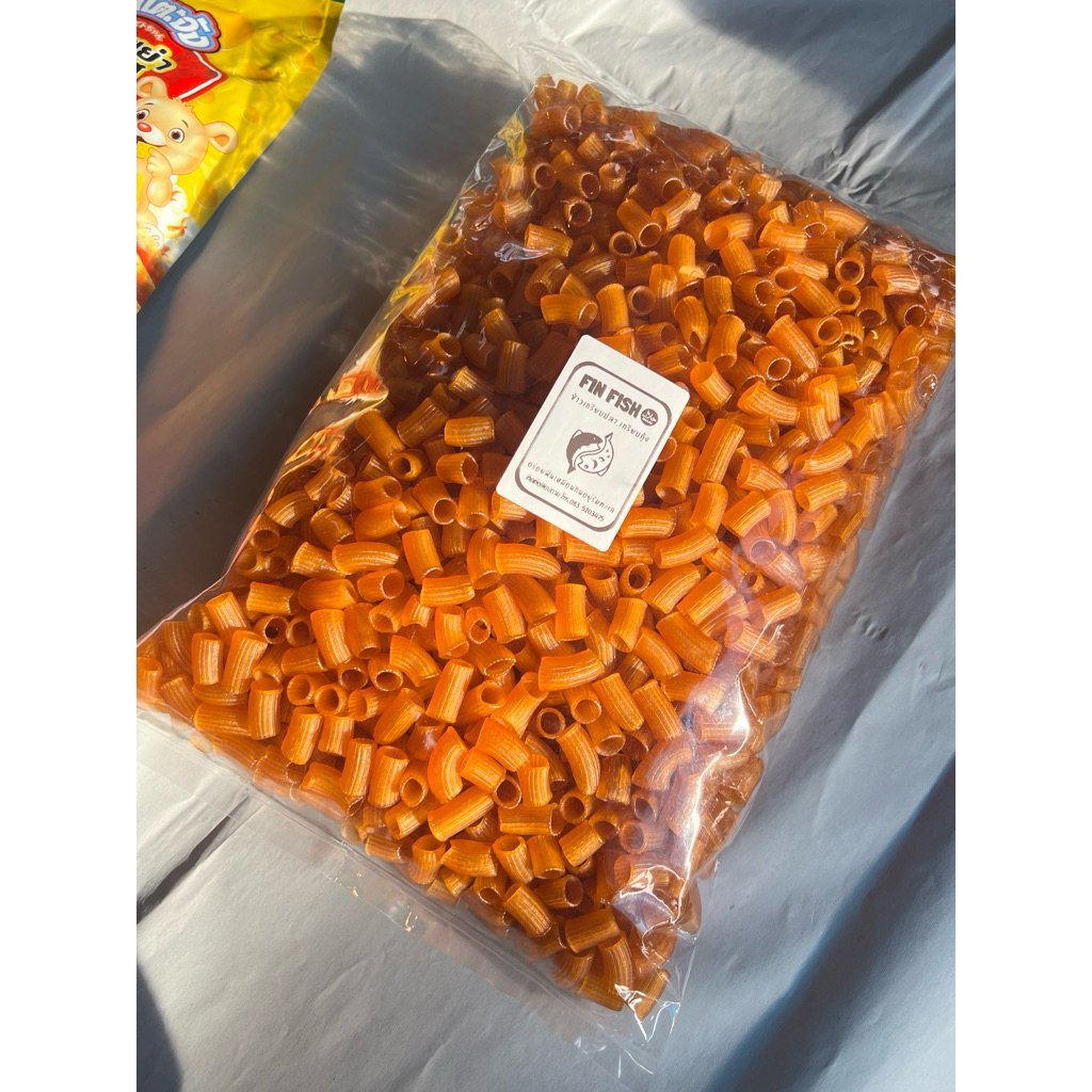 ข้าวเกรียบหลอดเหลืองพร้อมผงคลุก 1 กก