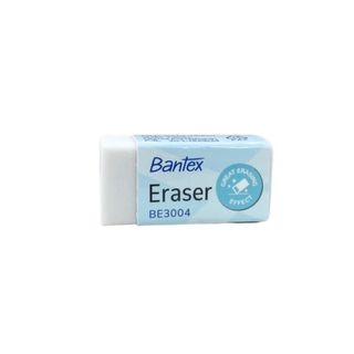 Bantex ยางลบ ยางลบดินสอ สีขาว ขนาดมินิมอล ลบสะอาด ฝุ่นน้อย ไม่ทิ้งคราบ Eraser