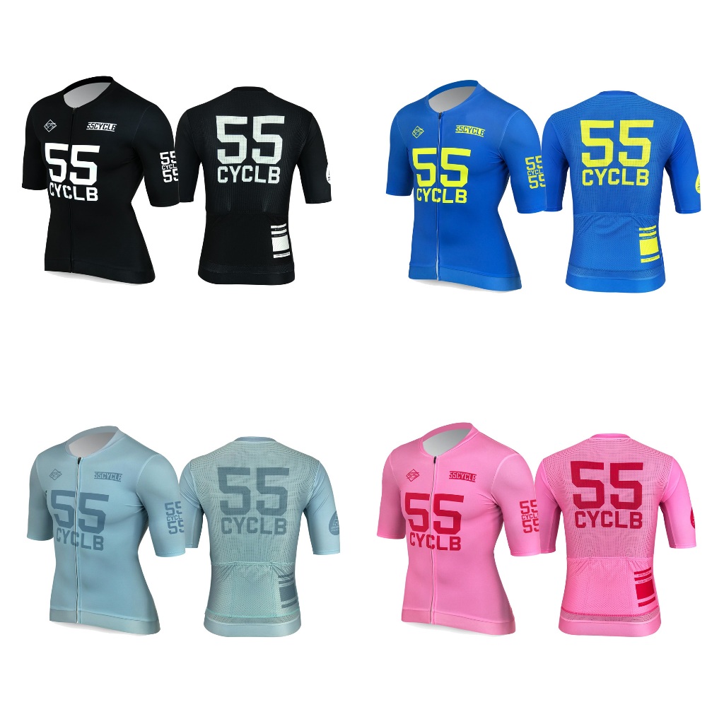 เสื้อปั่นจักรยานรุ่น Pro ชุดปั่นจักรยาน 55 Cycling Club Pro Jersey