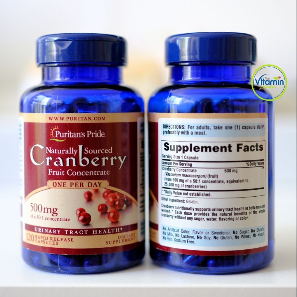 Puritan Cranberry 25000mg. ของแท้ รุ่นเข้มข้นที่สุด 60-120 capsules