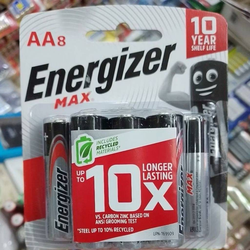 ถ่าน AA Energizer Max Alkaline (E91) ของใหม่ ของแท้บริษัท