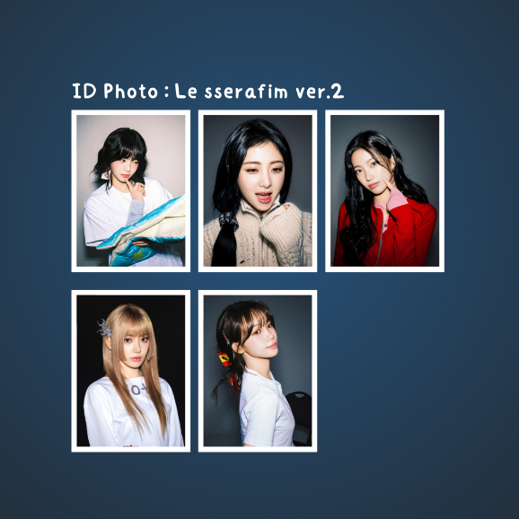 < พร้อมส่ง > รูปติดบัตร photo id : Le sserafim ver.2