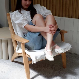 รองเท้าแมรี่เจนฉลุลายสายรัดเข็มขัดไซส์ปกติ36-41พื้นพิมพ์แบรนด์D'Shoes House หรือSIMPLY STEPรหัส380