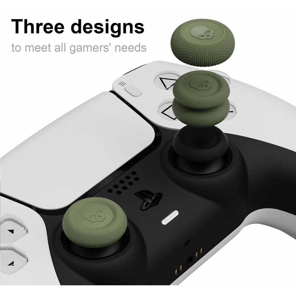 พร้อมส่ง! ยางครอบ Skull & Co. Thumb Grips สีดำ สำหรับ จอยPS4 / PS5 / Switch Pro Controller - รูปที่ 4