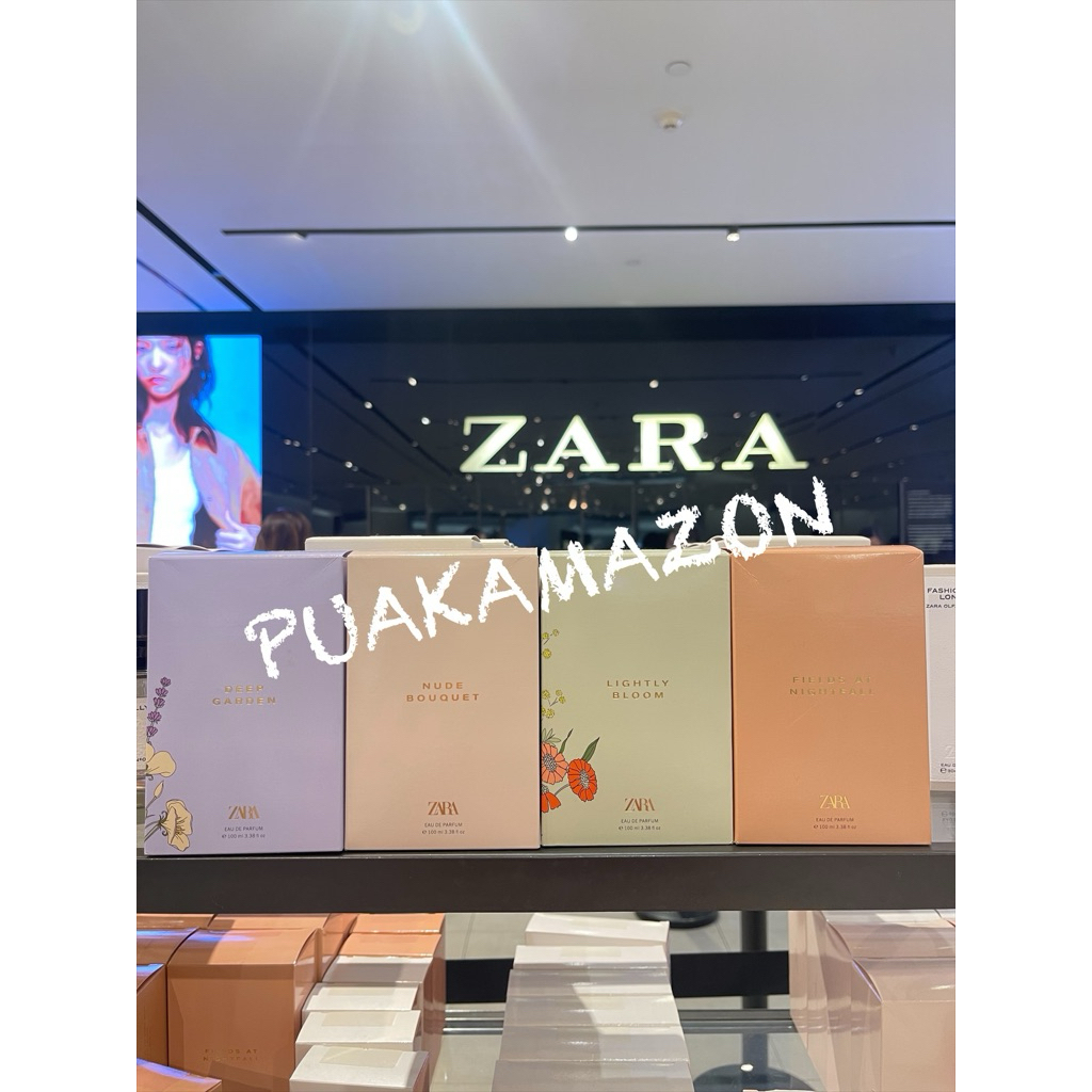 zara น้ำหอม ซาร่า nude bouquet, cashmere rose, deep garden, lightly bloom, field at night fall 100 m