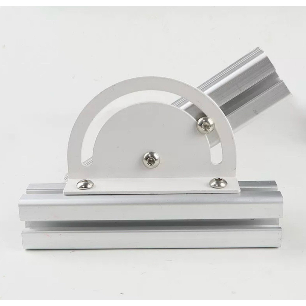 ชุดปรับองศาอลูมิเนียมโปรไฟล์ครบเซทพร้อมใช้ เพลทปรับองศา Adjustable degree plate fitting Aluminum profile