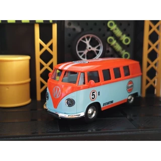 โมเดลรถตู้ Bus รถเหล็ก ไม่มีกล่อง มีลาน เปิดประตูได้ รถคลาสสิค scale 1/36 แต่เค้กได้